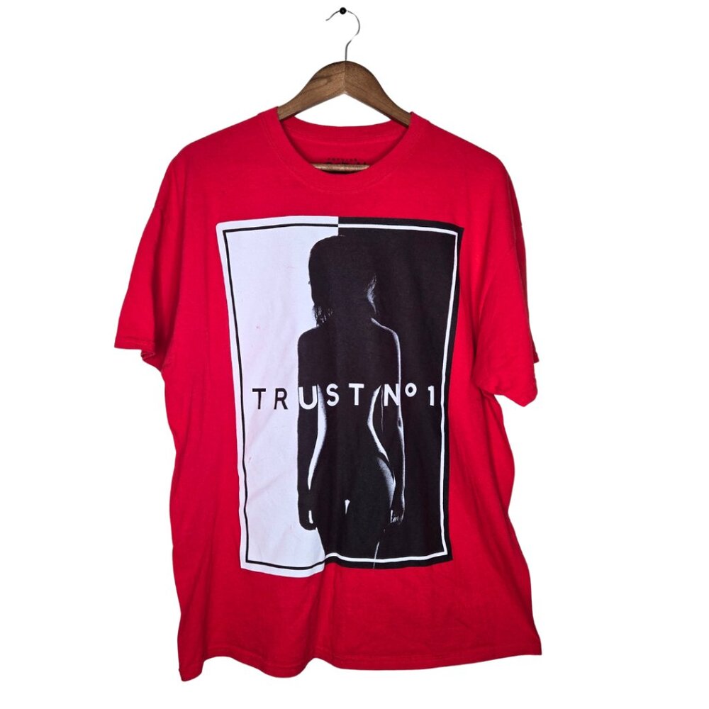 Poison Mens Vintage Red T-Shirt